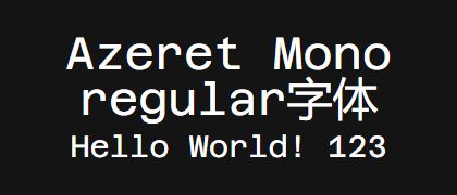 Azeret-Mono-regular