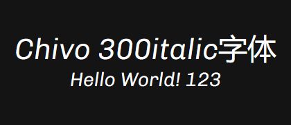 Chivo-300italic