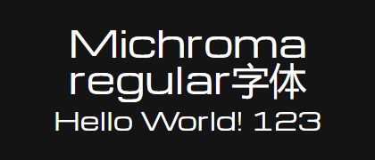 Michroma-regular