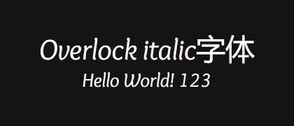 Overlock-italic