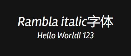 Rambla-italic