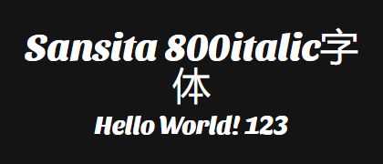Sansita-800italic
